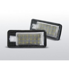 COPPIA PLAFONIERA TARGA LED NO ERRORE AUDI A3 S3 A4 S4 A6 S6 C6 A8 Q7