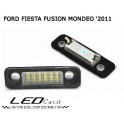 COPPIA PLAFONIERA TARGA LED NO ERRORE FORD FIESTA FUSION MONDEO 2011