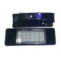 COPPIA PLAFONIERA TARGA LED NO ERRORE PEUGEOT 206 207 306 406 407 PARTNER