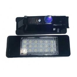 COPPIA PLAFONIERA TARGA LED NO ERRORE PEUGEOT 206 207 306 406 407 PARTNER