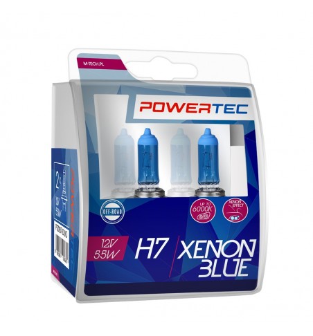 COPPIA H7 MTECH POWERTECH XENON BLUE 5000K