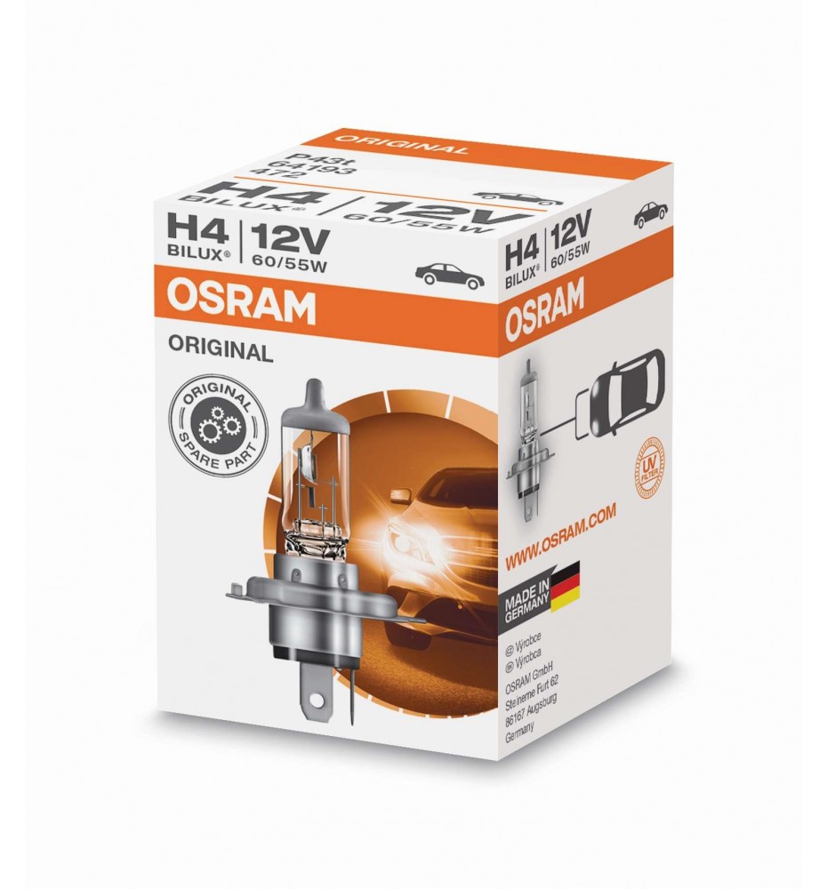 LAMPADA OSRAM H4 12V 55/60W UV FILTER 64193 ORIGINAL