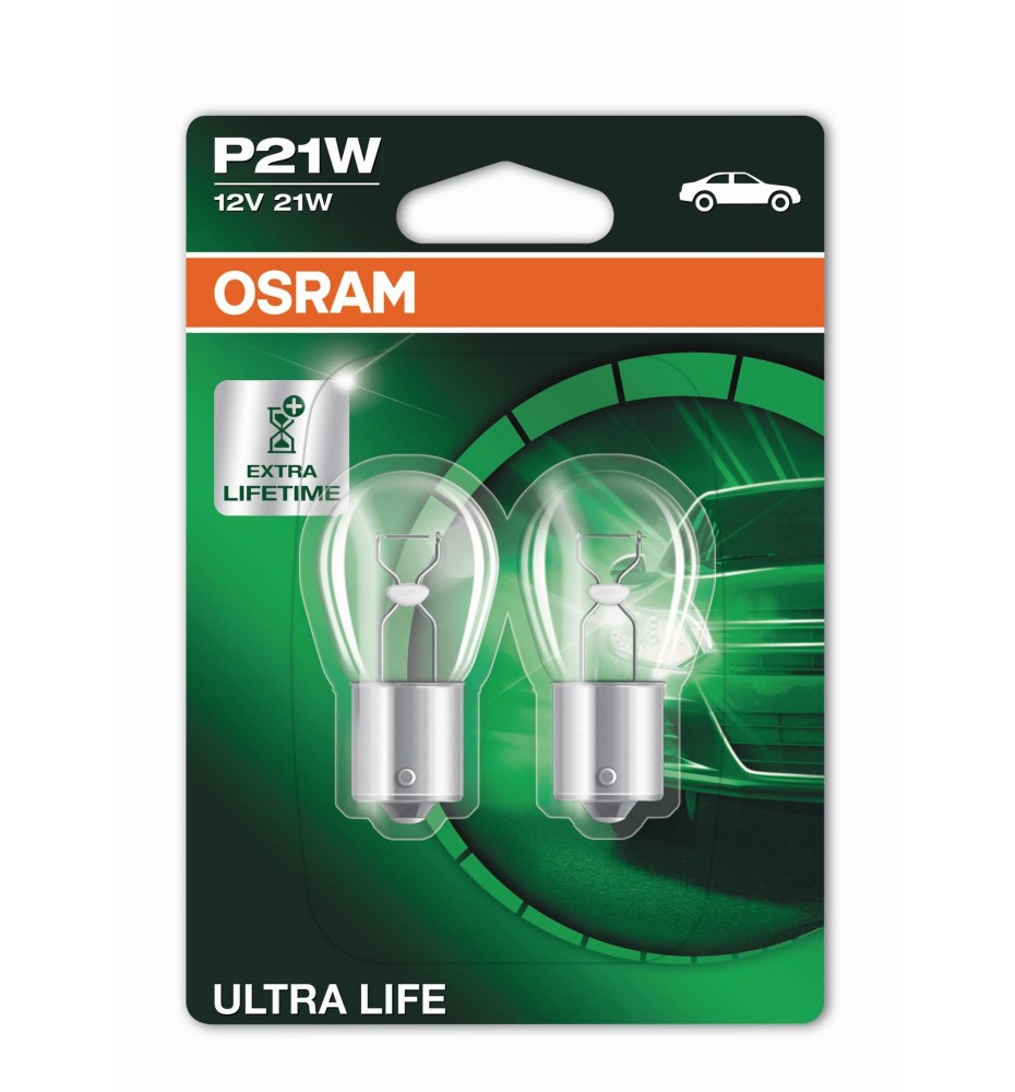 OSRAM COPPIA P21W ULTRA LIFE 3X 7506ULT