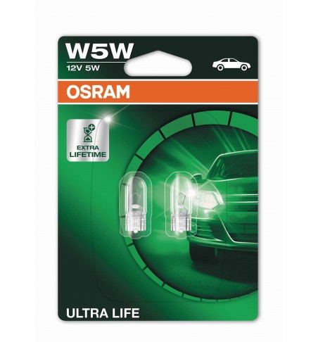 OSRAM COPPIA T10 W5W ULTRA LIFE 3X 2825ULT