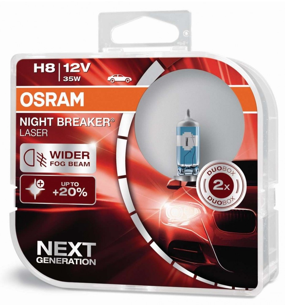 COPPIA H8 NIGHT BREAKER LASER 64212NL