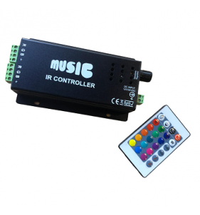 RGB SOUND CONTROLLER TELECOMANDO RGB 3 OUT MAX 15M