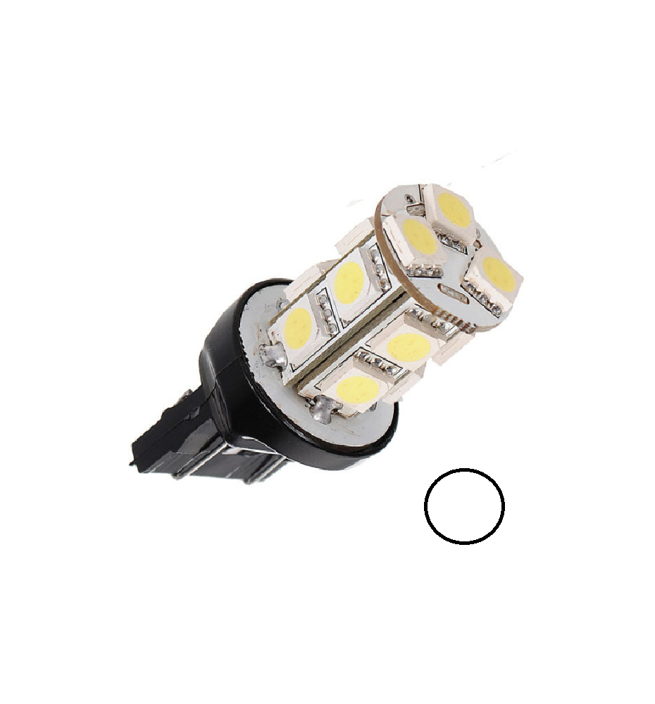 SINGOLA LAMPADA  POSIZIONE DIURNE W21/5W T20 13 LED 5050 BIANCO