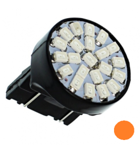 SINGOLA LAMPADA  FRECCIA W21W T20 22 LED SMD ARANCIONE