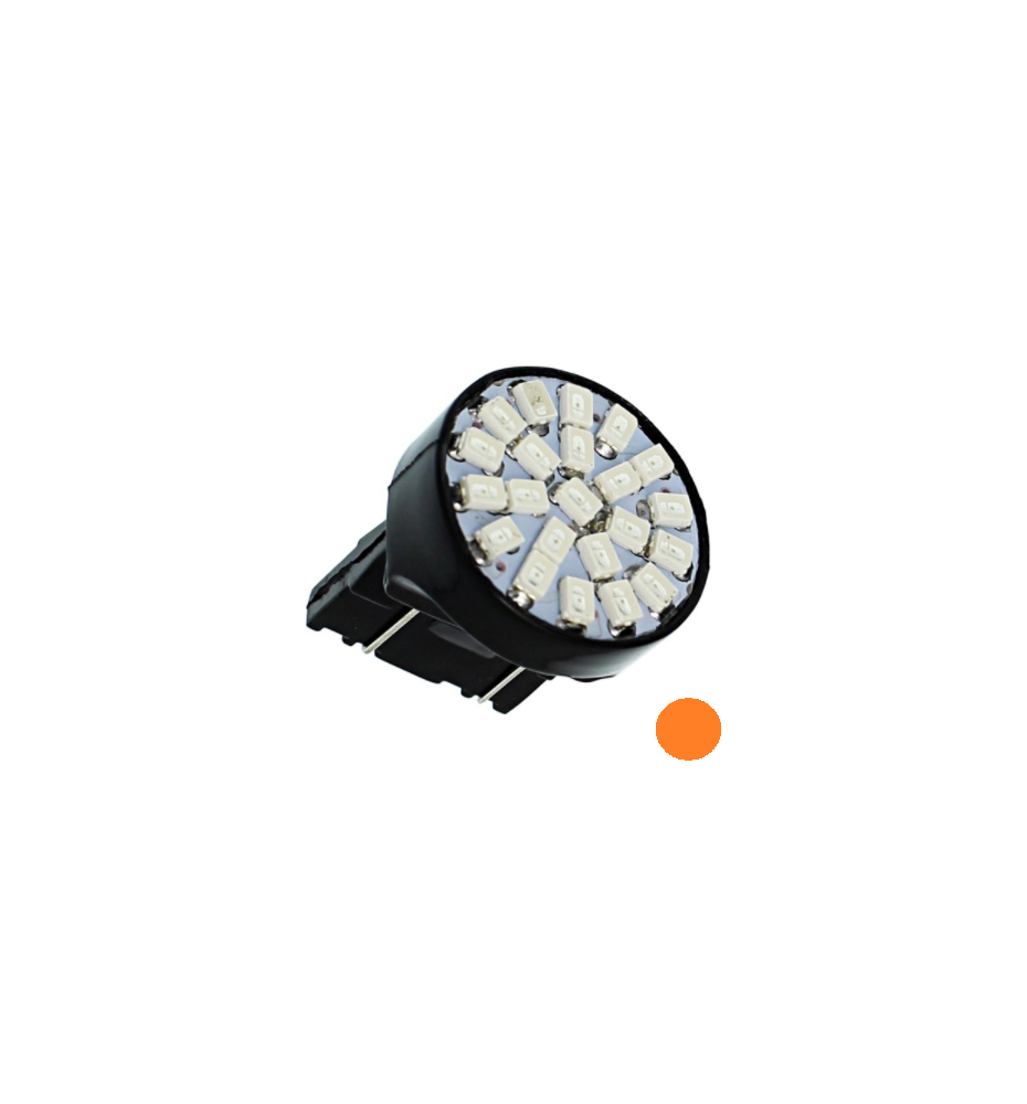 SINGOLA LAMPADA  FRECCIA W21W T20 22 LED SMD ARANCIONE