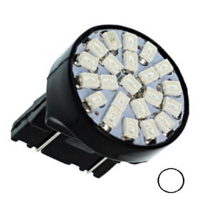 SINGOLA LAMPADA  POSIZIONE DIURNE W21/5W T20 22 LED SMD BIANCO