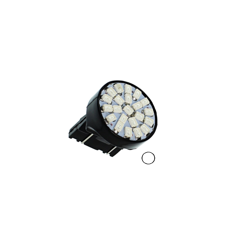 SINGOLA LAMPADA  POSIZIONE DIURNE W21/5W T20 22 LED SMD BIANCO