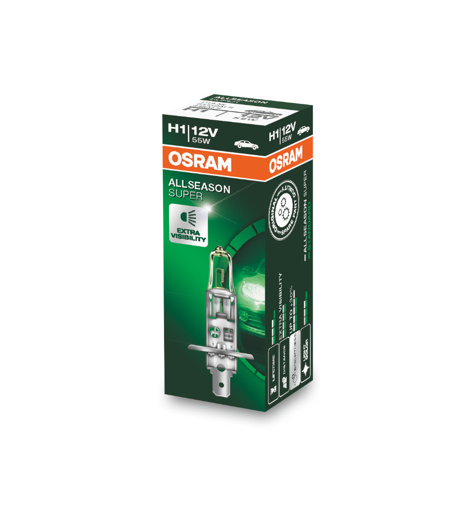 SINGOLA H1 OSRAM ALLSEASON SUPER +30% 3200K 64150ALS