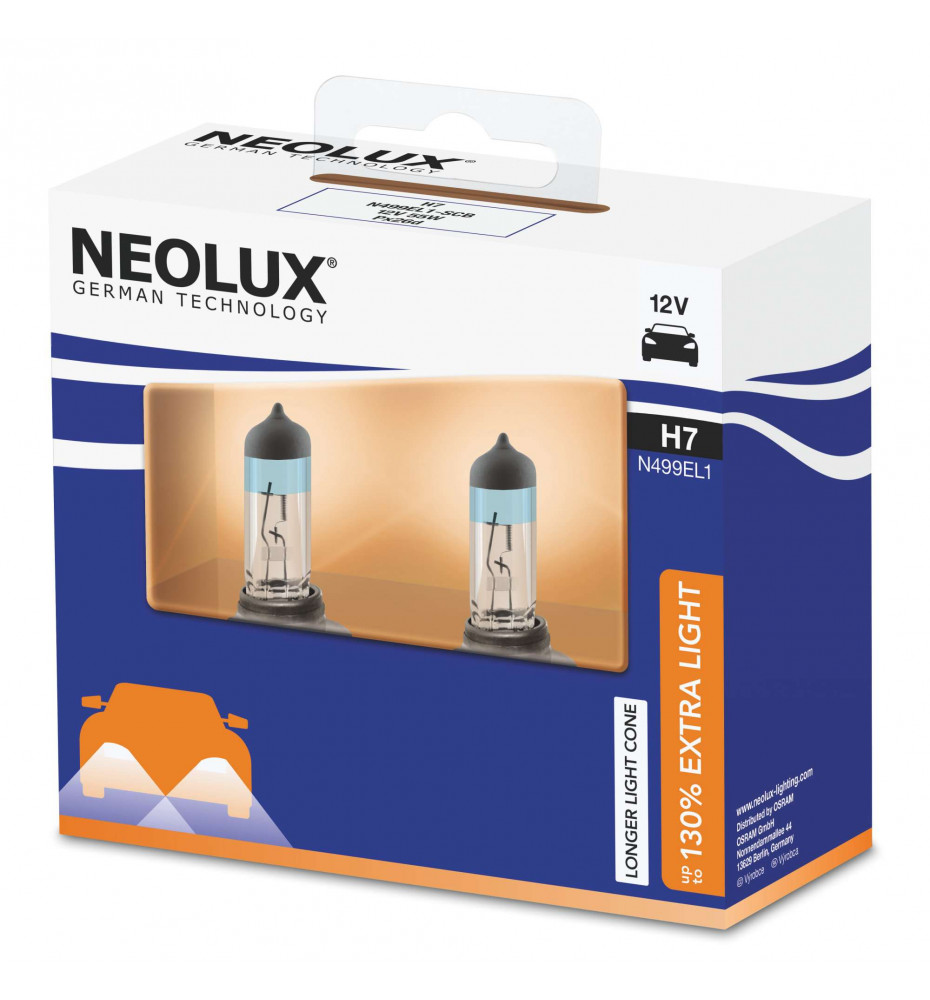 COPPIA LAMPADE H7 NEOLUX +130%