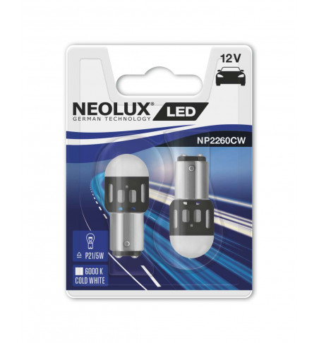 COPPIA LAMPADE SILURO P21 / 5W LED NEOLUX NP2260CW