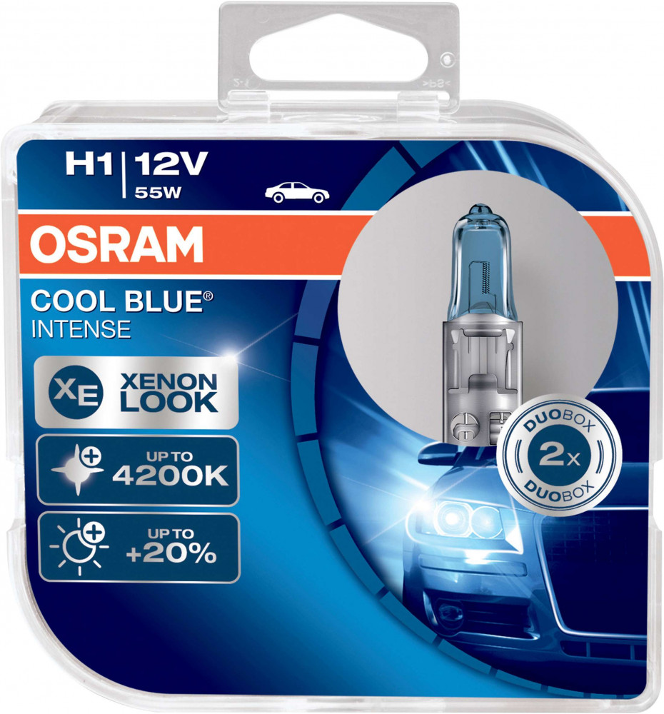 COPPIA H1 OSRAM COOL BLUE INTENSE XENON LOOK 4200K 64150CBI