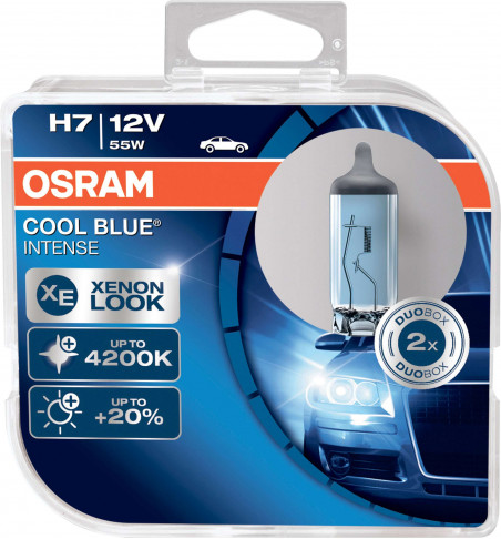 COPPIA H7 OSRAM COOL BLUE INTENSE XENON LOOK 4200K 64210CBI