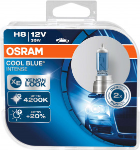 COPPIA H8 OSRAM COOL BLUE INTENSE XENON LOOK 4200K 64212CBI