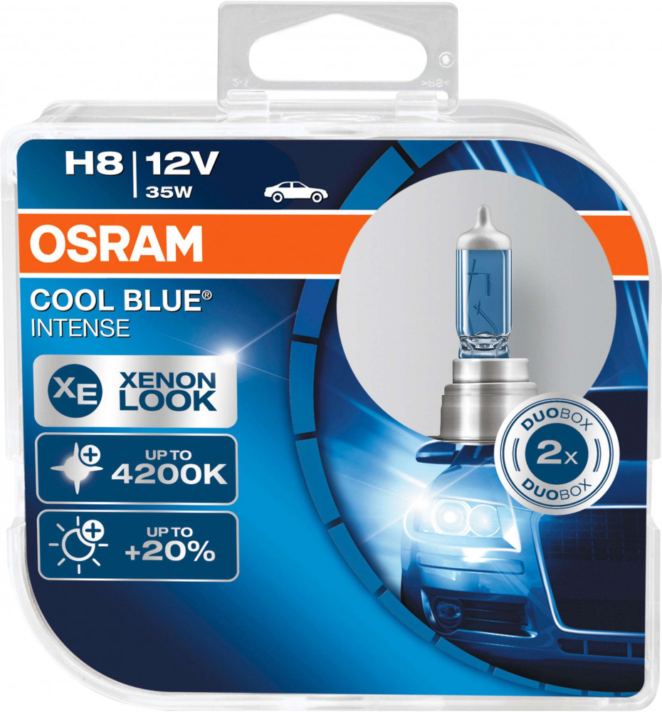 COPPIA H8 OSRAM COOL BLUE INTENSE XENON LOOK 4200K 64212CBI