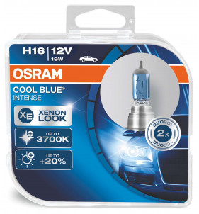 COPPIA H16 OSRAM COOL BLUE INTENSE XENON LOOK 4200K 64219CBI