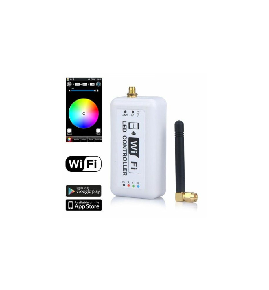 CONTROLLER RGB LED TECNOLOGIA WIFI WI-FI  PER IPHONE,ANDROID,IPAD