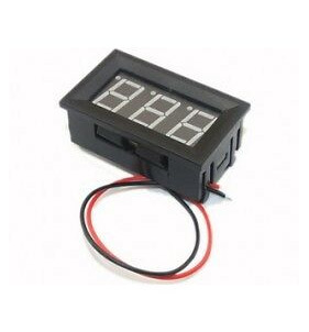 VOLTMETRO DISPLAY ROSSO LED INCASSO 12V