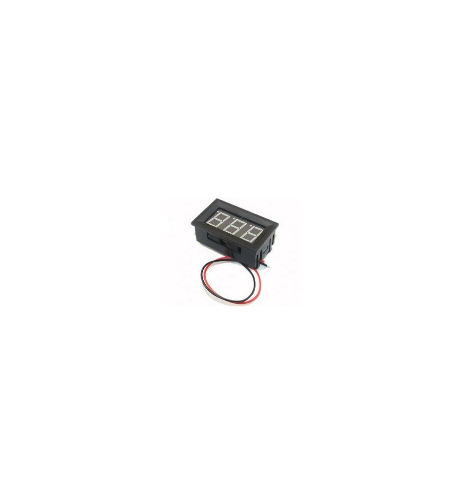 VOLTMETRO DISPLAY ROSSO LED INCASSO 12V