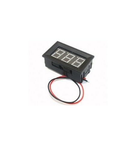 VOLTMETRO DISPLAY ROSSO LED INCASSO 12V