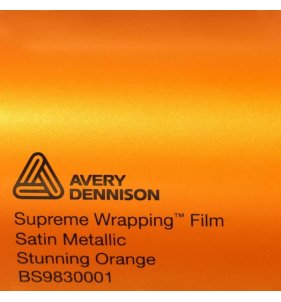 PELLICOLA PER WRAPPING AVERY BS9830001 SATIN METALLIC STUNNING ORANGE