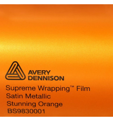 PELLICOLA PER WRAPPING AVERY BS9830001 SATIN METALLIC STUNNING ORANGE