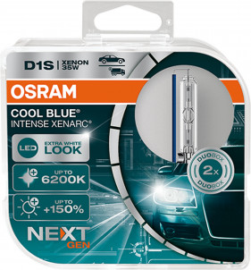 COPPIA D1S OSRAM COOL BLUE INTENSE NEXT GEN 6200K 66140CBN