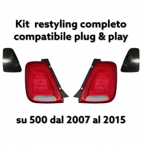 COPPIA STOP MARELLI RESTYLING CON PLACCHETTE PER FIAT 500 2007-2015