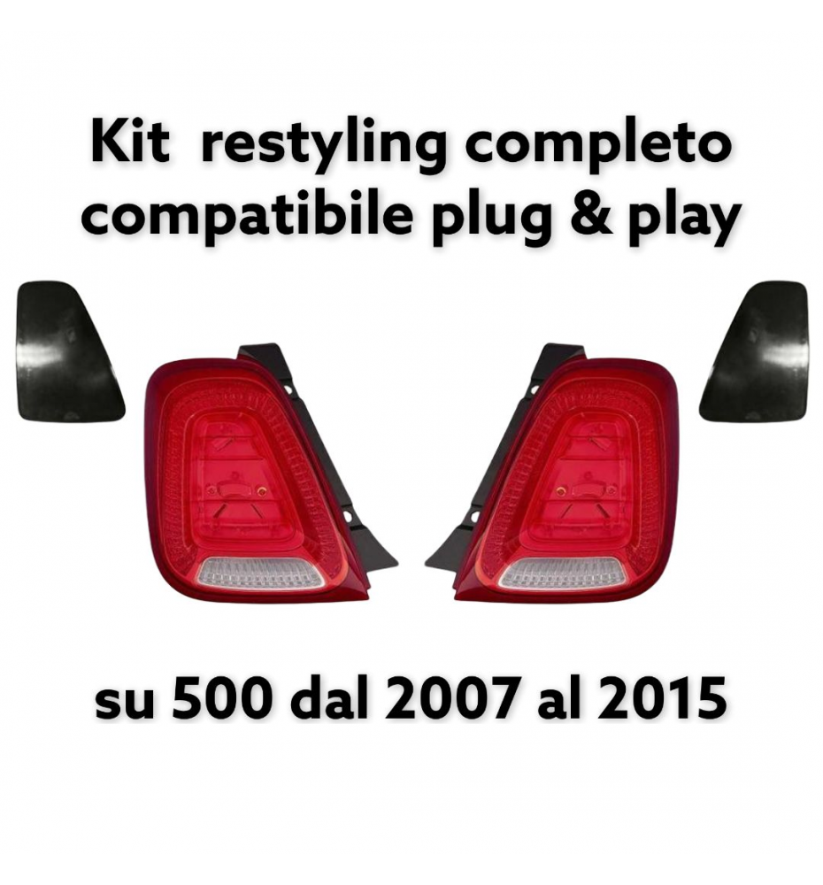 COPPIA STOP MARELLI RESTYLING CON PLACCHETTE PER FIAT 500 2007-2015