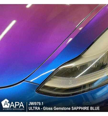 PELLICOLA WRAPPING APA LUCIDO ULTRA GLOSS JW/979.1 GEMSTONE SAPPHIRE BLUE x METRO LINEARE