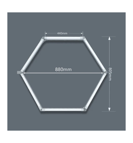 HONEYCOMB SINGLE DIAMOND ILLUMINAZIONE LED TECNICA 220V