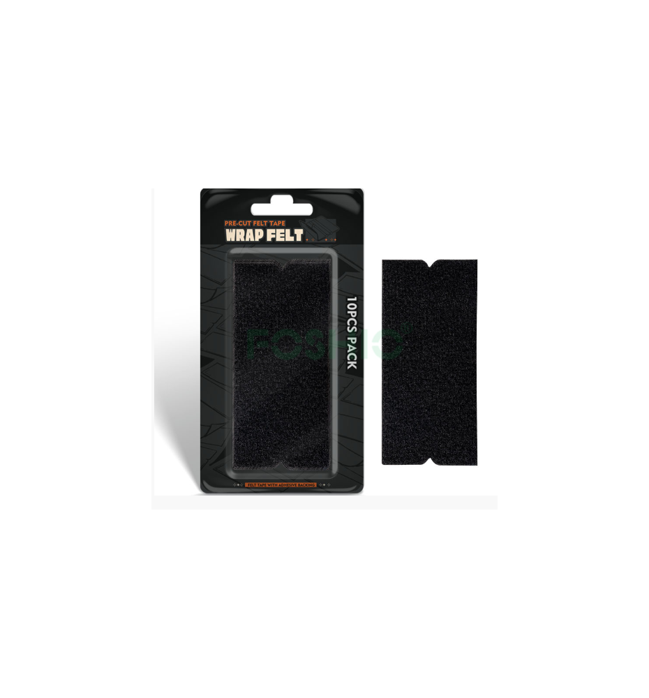 A02F-XS10PCS SQUEEGEE FABRIC FELT 10PCS SET-BLACK