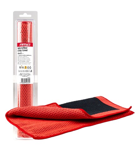 PANNO IN MICROFIBRA DECONTAMINANTE CLAYBAR 30X30 AMIO-04727
