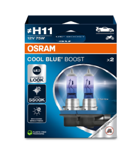 COPPIA H11 OSRAM COOL BLUE BOOST 5000K +50% 62211CBB-HCB