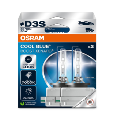 COPPIA D3S OSRAM XENARC COOL BLUE BOOST 7000K 66340CBB-HCB