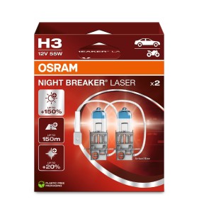 COPPIA H3 NIGHT BREAKER LASER 64151NL