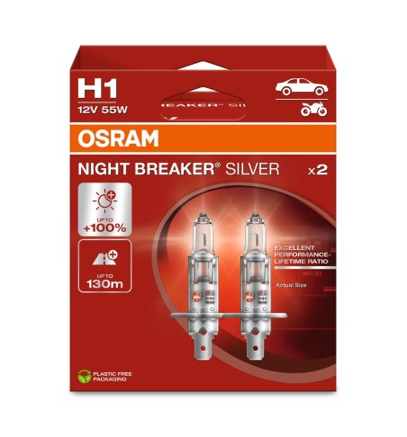 COPPIA H1 NIGHT BREAKER SILVER 64150NBS