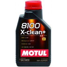 OLIO MOTORE MOTUL 8100 X-clean+ 5W30 VW 504 00 / 507 00 - 229.51 - BMW LL-04