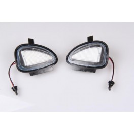 COPPIA PLAFONIERA LUCE LED SPECCHIO RETROVISORE VW GOLF 5